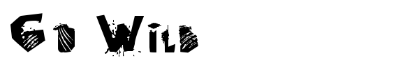 Go Wild font preview